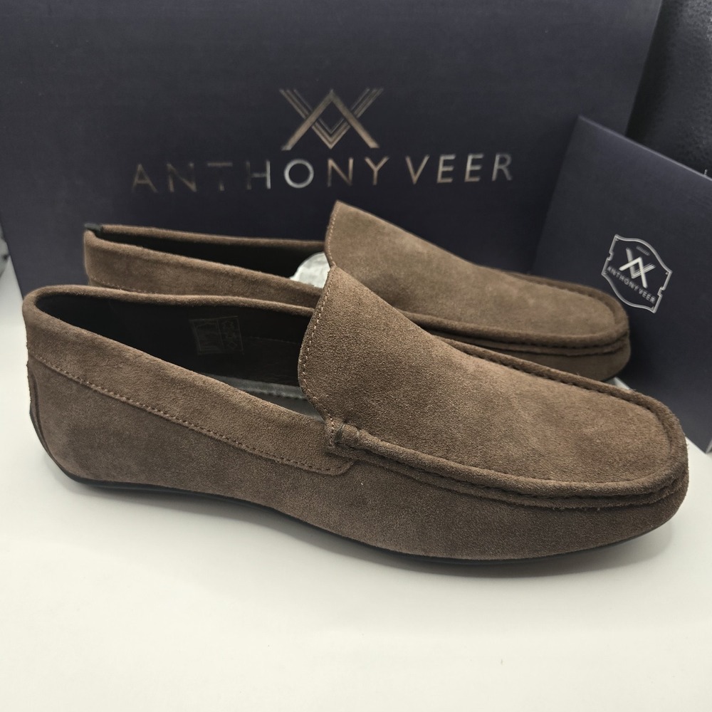 Anthony Veer Cleveland Driver Slip-On Leather Loafer Honey Brown SZ 7D‎